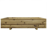 Garden Planter 110x110x26.5 cm Impregnated Wood Pine 847327