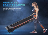 Steel Folding Motorized Home Treadmill w/ LCD Monitor Black T3398P347560