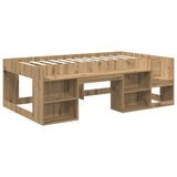 Kids'Bed Frame with Storage Artisan Oak 75 x 190 cm 3422642