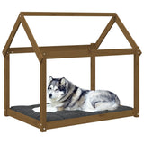 Dog Bed Honey Brown 111x80x100 cm Solid Wood Pine 822220
