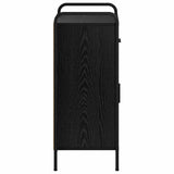 Sideboard Black Oak 40 x 33 x 80.5 cm Engineered Wood 8013806