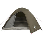 ZNTS Camping Tent Dome 3-Person Brown Waterproof 4009616