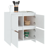 Sideboard White 70x41x75 cm Engineered Wood 809764