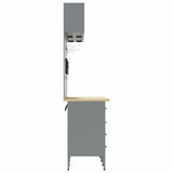 Work Cabinet Set with Drawer with Storage Manual 10 pcs Red 3321475