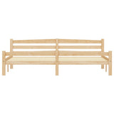 Bed Frame without Mattress Solid Pinewood 200x200 cm 322067