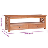 TV Cabinet 115x30x40 cm Solid Mahogany Wood 337081