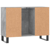 Bathroom Cabinet Concrete Grey 80x33x60 cm Engineered Wood 831640