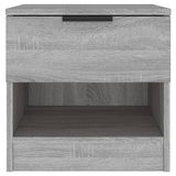 Bedside Cabinets 2 pcs Grey Sonoma Engineered Wood 817048
