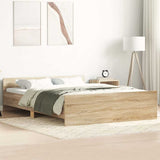 Bed Frame without Mattress Sonoma Oak 140x190 cm 3203784