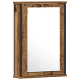 Bathroom Furniture Set with Shelf 2 pcs Brown Engineered wood 3332515