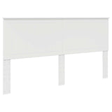 Bed Frame with Headboard White 180 x 200 cm Engineered Wood 3411271