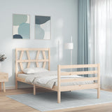 Bed Frame without Mattress Single Solid Wood 3194341