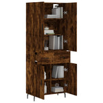 Highboard Smoked Oak 69.5x34x180 cm Engineered Wood 3198166