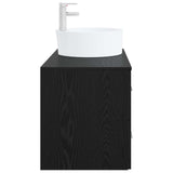 Bathroom Furniture Set 2 pcs Black Oak Engineered Wood 3403985