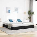 Storage Bed with Mattress Black 200 x 200 cm Velvet 3370120