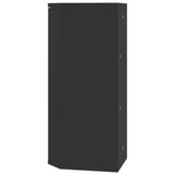 Corner Bathroom Mirror Cabinet Black 30x24x60 cm 357979