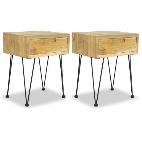Bedside Cabinets 2 pcs 40x30x50 cm Solid Teak 3057527