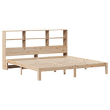 Bookcase Bed without Mattress 200x200cm Solid Wood Pine 3322570