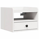 Bedside Table 2 pcs White 38 x 36 x 29.5 cm Solid pine wood 873514