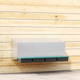 Chicken Nesting Box 4 Compartments Wall-Mounted Galvanised Steel 4104901