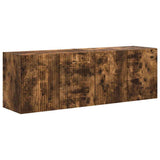 TV Wall Cabinet Wall-mounted 2 pcs Smoked Oak 59.5 x 31 x 40 cm 892340