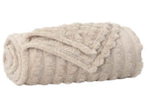 Throw Blankets 6 pcs Beige 270 x 240 cm Fleece 42016868