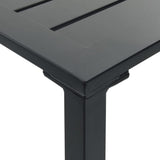 7 Piece Garden Bar Set Black Powder-coated Steel 3283753