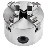 4 Jaw Self-Centering Lathe Chuck 80 mm Steel 146708