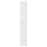Vitrine Cabinet White 82.5x30.5x185 cm Engineered Wood 802768