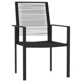 9 Piece Garden Dining Set Black 3099208