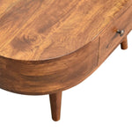 Mini Chestnut Rounded Coffee Table IN3329