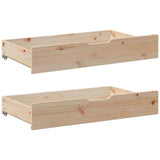 Daybed with Trundle and Drawers without Mattress 80x200 cm 3302215