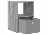 Bedside Table with Drawer 2 pcs Grey Sonoma 30.5 x 27 x 59.5 cm 8000623