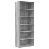 Highboard Grey Sonoma 70x41x185 cm Engineered Wood 3281692