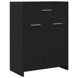 Bathroom Furniture Set 4 pcs Black Oak Engineered Wood 3332592