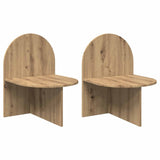 Bedside Table 2 pcs Artisan Oak 48 x 49 x 65 cm Engineered Wood 8001130
