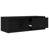 TV Cabinet Black Oak 80x31x25.5 cm Engineered Wood 861456