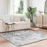 Shaggy Rug High Pile NAVARRA Silver Grey 160x160 cm Polyester 4102876