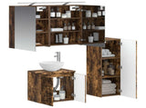 Bathroom Furniture Set 4 pcs Smoked Oak 3407411
