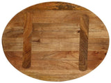 Table Top 60x2,5 cm Round Solid Wood Mango 370074