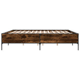 Bed Frame without Mattress Smoked Oak 200x200 cm 3279779
