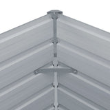 Raised Garden Bed 100x100x45 cm Galvanised Steel Anthracite 47024