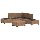 6 pcs Rattan Lounge Set with Cushions GENDT Natural Rattan 3429842