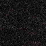 Door Mat Black 100x300 cm Tufted Coir 155582