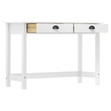 Console Table Hill with 2 Drawers 110x45x74 cm Solid Pine Wood 288992