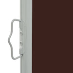 Patio Retractable Side Awning 140 x 300 cm Brown 48346