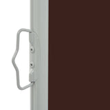 Patio Retractable Side Awning 140 x 300 cm Brown 48346