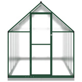 Greenhouse with Base Frame Green 334x169x202 cm Aluminium 3266330