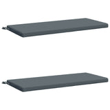 2-Piece Bench Cushions SOEST 2 pcs 100% Polyester Blue 949323