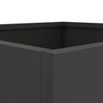 ZNTS Planter Black 32x29x75 cm Steel 841571